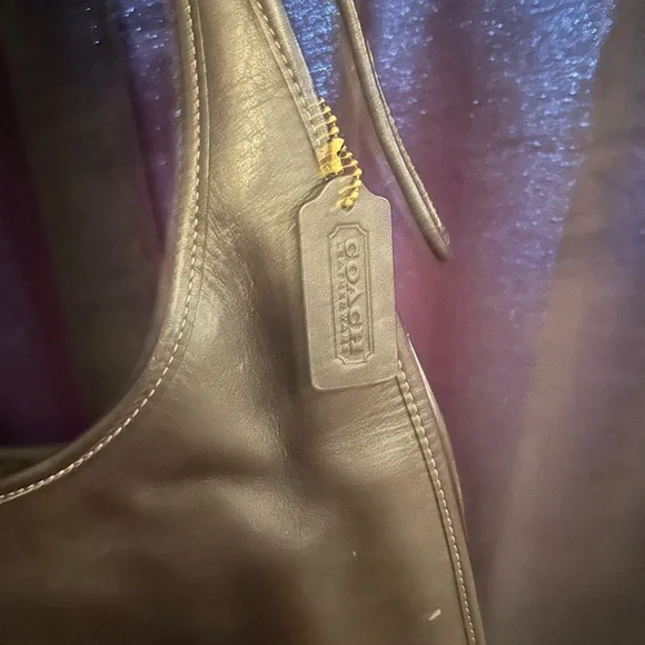 Coach Dark Brown Leather Hobo Bag - Picture 3 of 5